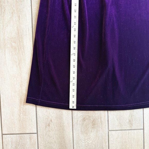 Bechamel Maxi Velvet Skirt Large Dark Purple Whimsygoth Witchy Romantic Fairy - Picture 7 of 7